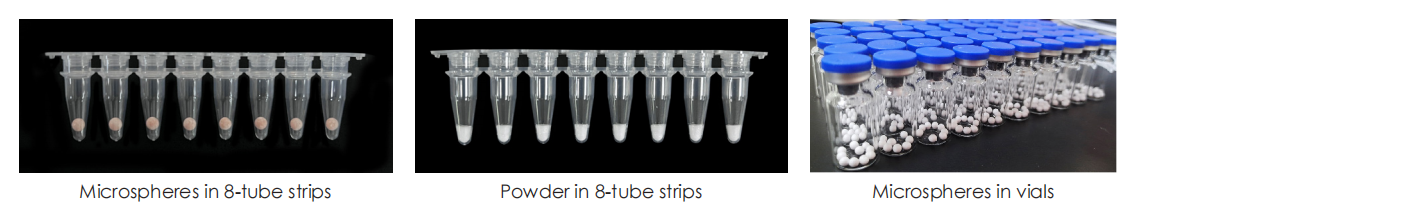 Compatible with multiple lyophilization forms