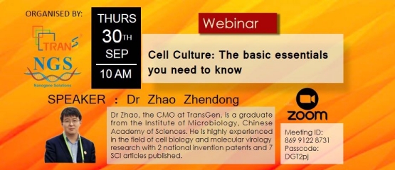 Webinar Invitation Cell Culture: The Basic Essentials You Need to Know